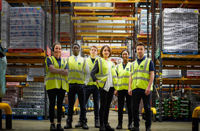 Bunzl Staff In High Vis In Warehouse